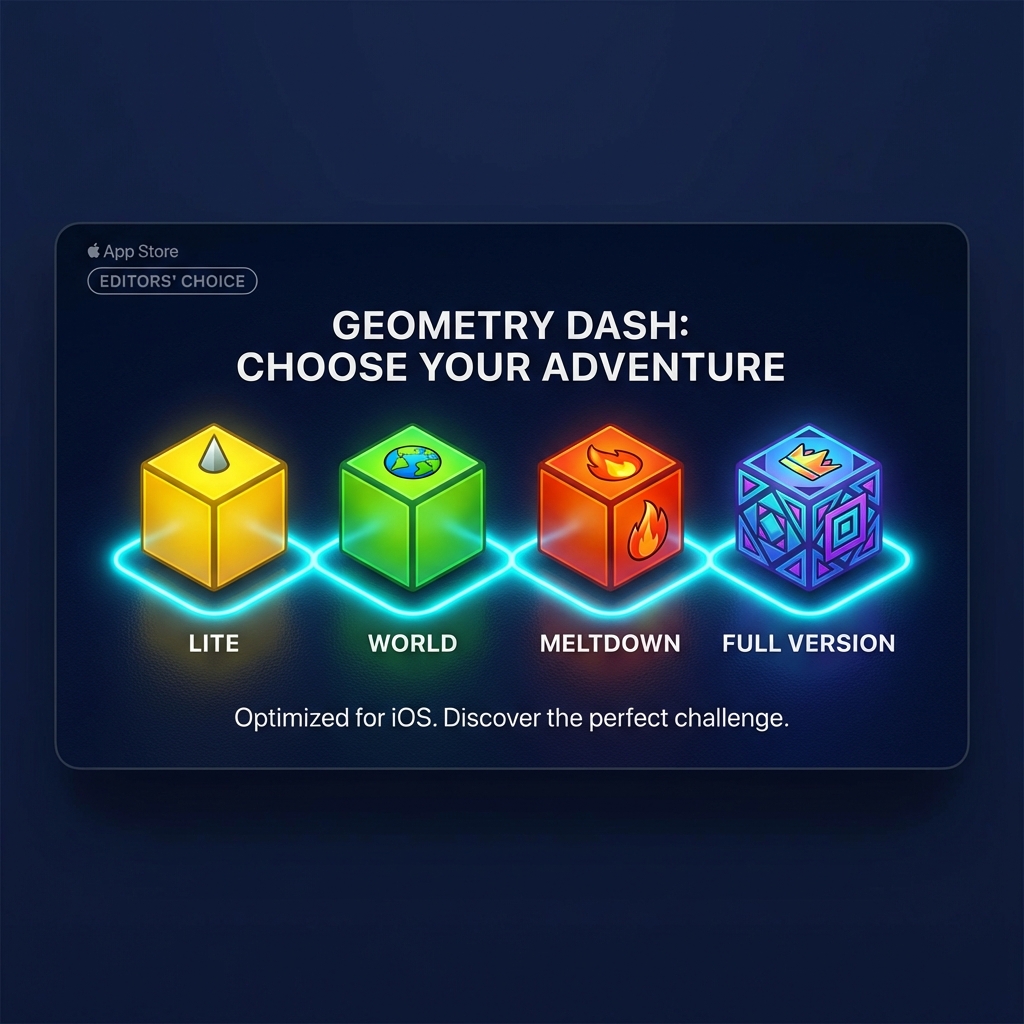 Choosing Geometry Dash Versions for iOS