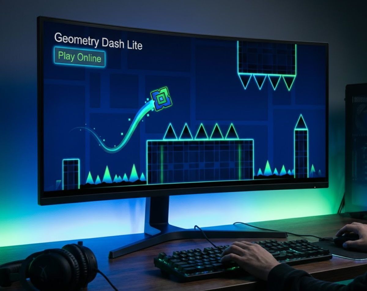 Play Geometry Dash Lite Online