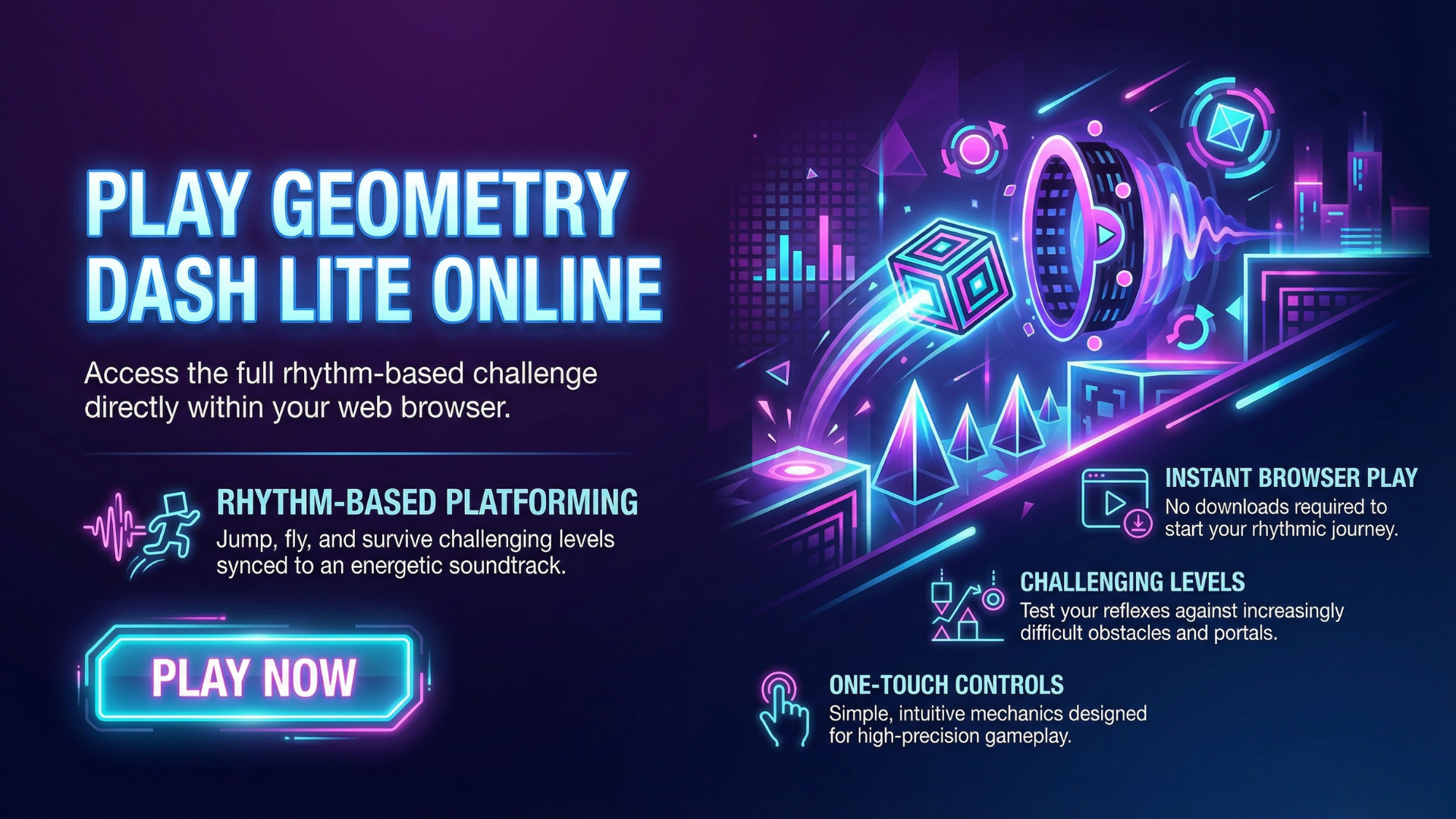 Play Geometry Dash Lite Online Gameplay